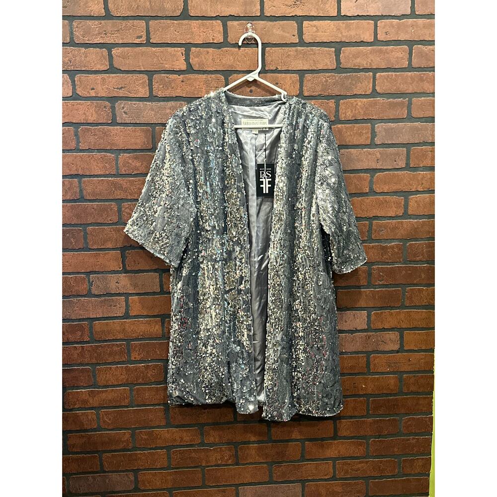 Fabulous-Furs Donna Salyers Sterling Sequin Kimono Blouse NWT ERAS TOUR